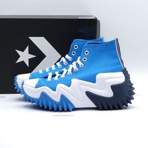 NEW Converse Run Star Motion CX High Platform Shoes A03078C Blue